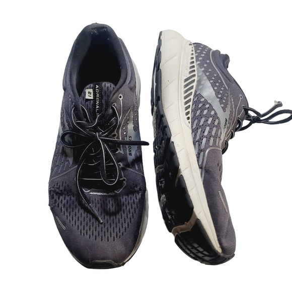 Brooks Adrenaline GTS 21 Running Shoes Grey Black Size 11 - Picture 1 of 16
